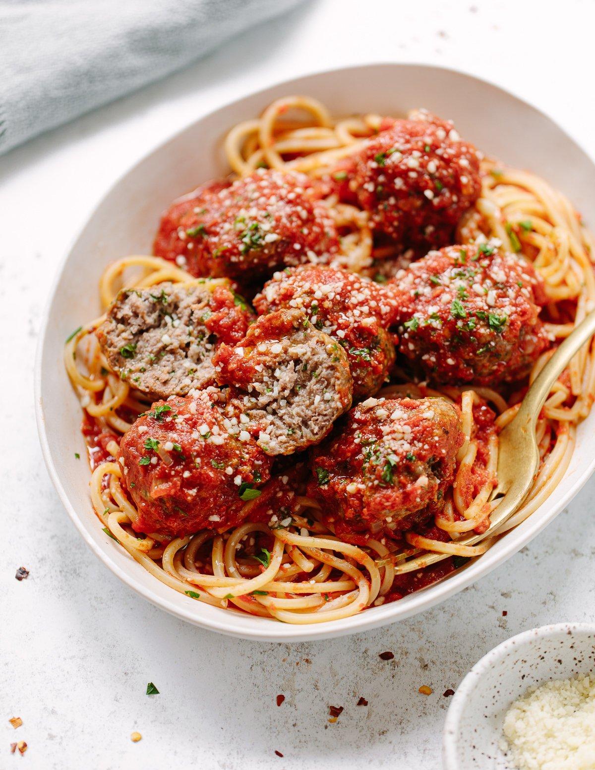 cooked meatballs on a plate