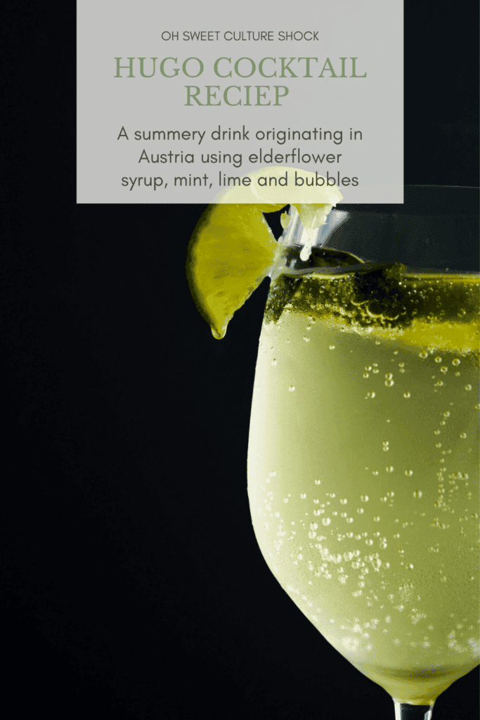 preparing plum cardamom hugo cocktail ingredients