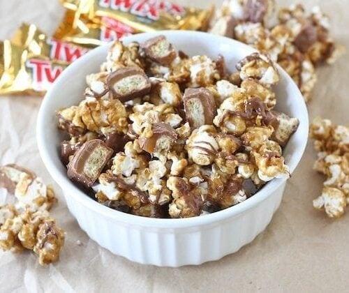 Twix Caramel Churro Popcorn