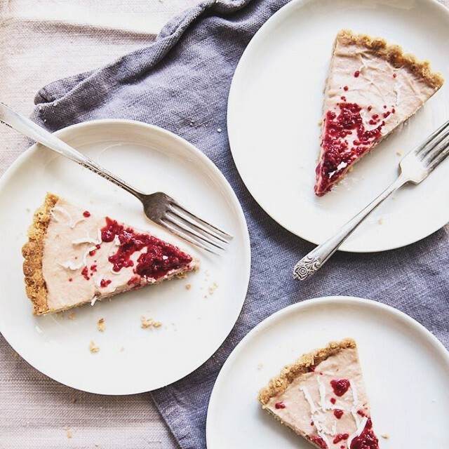 Macadamia Rhubarb Tart