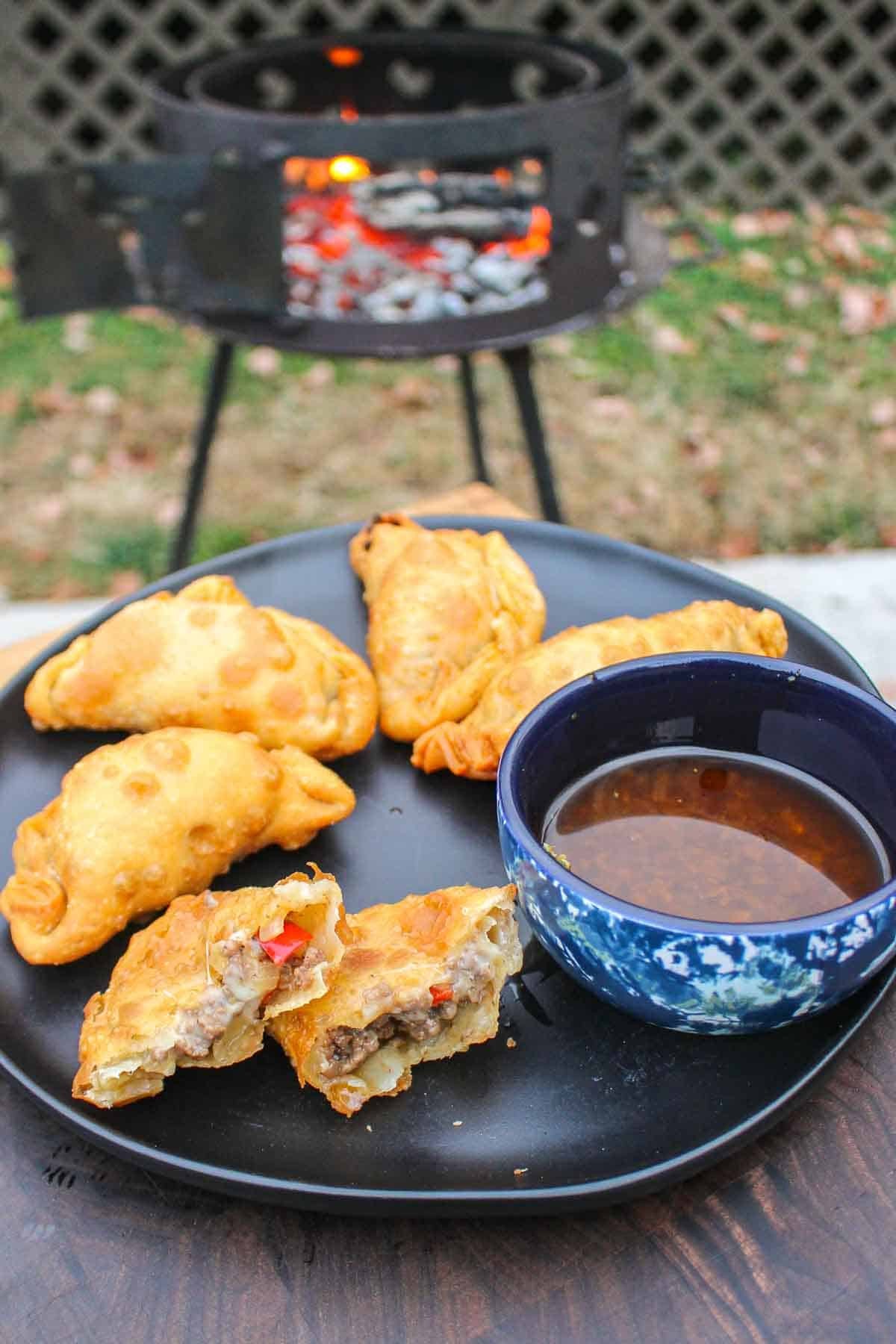 homemade empanadas being prepared in a kitchen