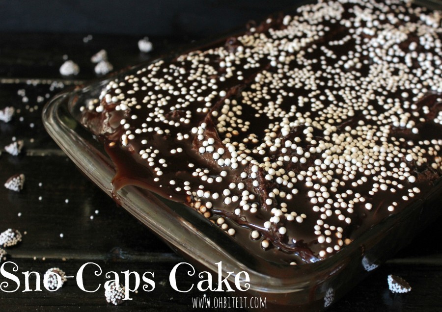 slice of Sno Caps chocolate nonpareils cheesecake on a plate