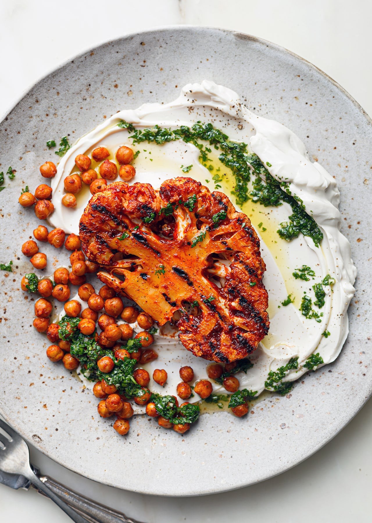 spicy chipotle cauliflower steaks